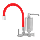 Ver imagem 2 de Torneira Filtro Cozinha Parede Flexível Color Red C-72