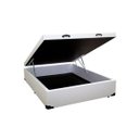 Ver imagem 2 de Cama Box Baú Casal Branco + Colchão de Mola Ensacada
