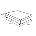 Ver imagem 4 de Cama Box Baú Casal Branco + Colchão de Mola Ensacada