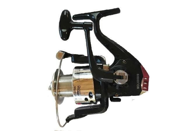 Conjunto Pesca Molinete 5000 6 Rolamentos Vara Piau 1,30m - 2