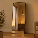 Ver imagem 2 de Espelho Grande Retangular Corpo Inteiro 150 X 60 Cm com Suporte de Chão