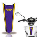 Ver imagem 1 de Adesivo Faixa Gravata Tanque Moto Cg 160 125 Titan Fan Teu Adesivo 160 Azul Amarelo
