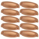 Ver imagem 1 de Kit 10 Puxadores Cobre 2773 Quebec Concha Móveis Armários Gavetas Torralba