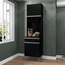 Ver imagem 1 de Armário de Cozinha 4 Portas Catanzaro Preto