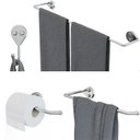 Ver imagem 1 de Kit Acessórios para Banheiro 4 Peças Cromado F.arm