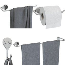 Kit Acessórios para Banheiro 4 Peças Cromado F.arm - 8