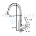 Ver imagem 4 de Kit 8 Pc Acessórios para Banheiro ( 2 Porta Shampoo Reto / Torneira Abs Lavat. / 2 Porta Toalha