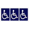 Combo 3 Placas De Sinalização Cadeirante 15x20 Acesso - P-29 F9e - 1
