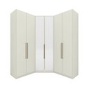 Ver imagem 1 de Guarda Roupa Modulado Canto Closet 6 Portas 3 Gavetas Areia