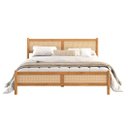 Ver mais imagens de Cama King Madeira Maciça Rattan Palhinha Estrado Incluso Freijó Cefira Idimex