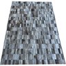 Tapete de couro cinza natural 1,00x1,50 s/borda peça 3x9cm - 1