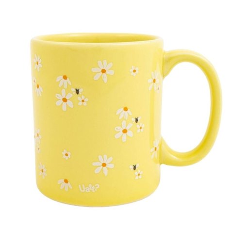 Caneca de Cerâmica 300ml Amarela - Just Bee Yourself