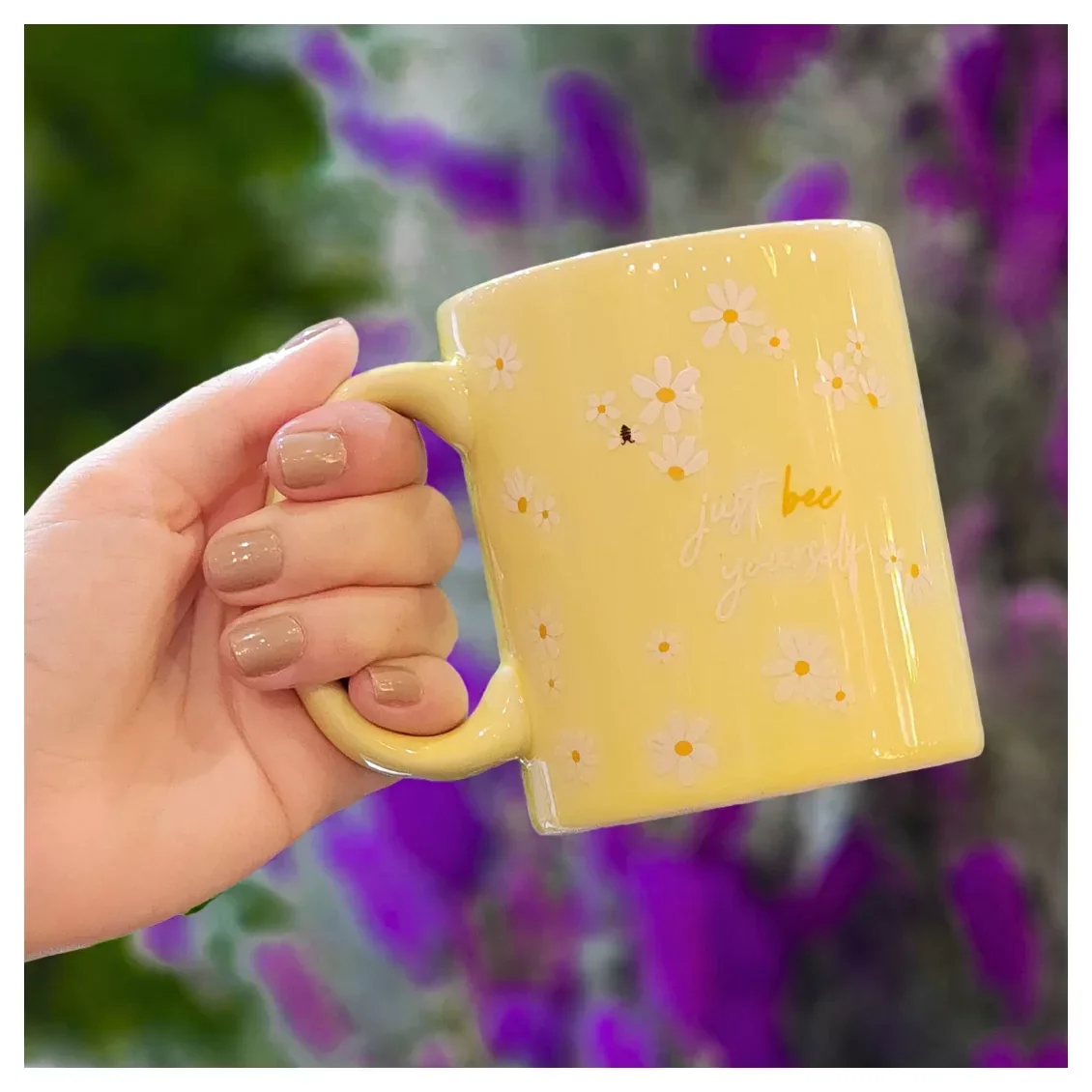 Ver imagem 3 de Caneca de Cerâmica 300ml Amarela - Just Bee Yourself