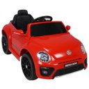 Ver imagem 1 de Carro Elétrico Infantil Controle Radio Fm Usb Bluetooth Criança até 30kg 2,8 Km/h Fusca Beetle Dune