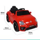 Ver imagem 7 de Carro Elétrico Infantil Controle Radio Fm Usb Bluetooth Criança até 30kg 2,8 Km/h Fusca Beetle Dune