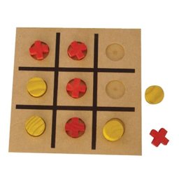 Brinquedos Educativos - Jogo Da Velha Em Madeira 10 Peças - 1