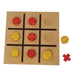 Brinquedos Educativos - Jogo Da Velha Em Madeira 10 Peças