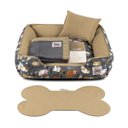 Ver imagem 3 de Enxoval Cama de Cachorro Impermeável com Zíper Pandora 63x63 Aumigos Fendi