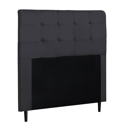 Cabeceira para Cama Box Luna Queen 1,60cm Suede Cinza - Fdecor