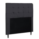 Ver imagem 1 de Cabeceira para Cama Box Luna Queen 1,60cm Suede Cinza - Fdecor