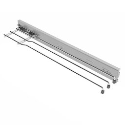 Porta Pano de Prato Triplo Aramado Aço Inox Suporte Toalha de Louça Piva com Fixação Lateral - 1