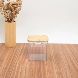 Kit 2 Potes Hermético 900ml Bambu Porta Mantimento Tempero - 7