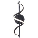 Ver imagem 1 de Arandela Espiral Preto Fosco 40cm Led 13w 3000k Bivolt