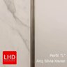 Perfil "L", Aço Inox  304, Escovado - 2 x 10 x 1800 mm - 2