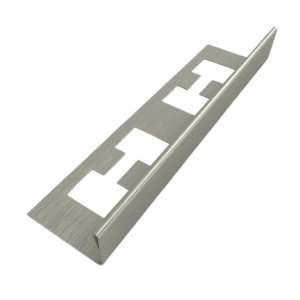 Perfil "L", Aço Inox  304, Escovado - 2 x 10 x 1800 mm