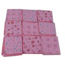 Ver imagem 2 de Kit 15 Fraldas 3 Cueiros 1 Toalha banho com forro Menina