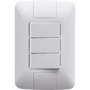 Ver imagem 1 de Conjunto 4x2 com 3 Interruptores Paralelos 6 a 250 V Tramontina Aria Branco