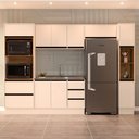 Ver imagem 1 de Cozinha Completa Koya 10 Portas 4 Gavetas 40250037 Creme - Politorno
