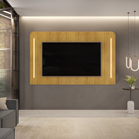 Painel para Tv 75" Atlas Cedro Dj Móveis
