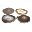 Ver imagem 1 de Kit com 4 Porta Copos De Ágatas Naturais 10 a 14cm