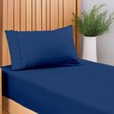 Ver imagem 2 de Jogo de Lençol Cama Solteiro 400 Fios Percal 2 Peças Ponto Palito Anti-pilling com Toque 100% Macio