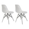 Conjunto Com 2 Cadeiras Eames Branca Empório Tiffany Base Em Polipropileno - 1
