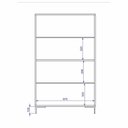 Ver imagem 3 de Estante Cristaleira 2 Portas de Vidro 3 Prateleiras 90cm Refresh Brv Móveis