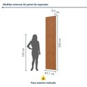 Ver imagem 3 de Painel para TV Union 363 cm com 3 Módulos de Expansão 250 cm de Altura 1 LED Naturalle Mavaular