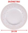 Ver imagem 6 de Kit Jogo Pratos Rasos Jantar 10pessoas 10pçs Natal Noel 28cm