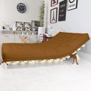Ver imagem 7 de Sofa Cama Casal Futon Oriental D33 com Madeira Maciça - Caramelo