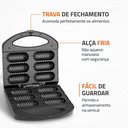 Ver imagem 7 de Crepeira Elétrica Mondial Pratic Crepe & Hot Dog Antiaderente 850w Preto/inox 127v - Cp-01