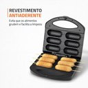 Ver imagem 4 de Crepeira Elétrica Mondial Pratic Crepe & Hot Dog Antiaderente 850w Preto/inox 127v - Cp-01
