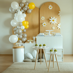 Kit 2 Conjunto de Mesas Canto e Apoio 45x40 45x50 Mdf (branco) - 4