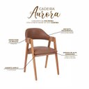 Ver imagem 5 de Cadeira de Jantar em Madeira Maciça com Encosto Laminado e Corda Artesanal Aurora Espresso Móveis