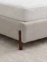 Ver imagem 6 de Cama Estofada 140m Casal Grande para Quarto de Casal Moderno Bege Velusoft