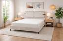 Ver imagem 3 de Cama Estofada 140m Casal Grande para Quarto de Casal Moderno Bege Velusoft