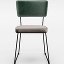 Ver imagem 6 de Kit 8 Cadeiras Decorativas Estofada Sala Jantar Allana L02 Facto Verde Musgo Linho Bege - Lyam