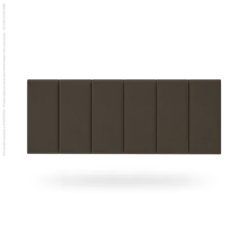 Cabeceira Painel Imperial Estofada Casal Marron 1,40m - 3