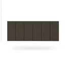 Ver imagem 3 de Cabeceira Painel Imperial Estofada Casal Marron 1,40m