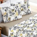 Ver imagem 2 de Jogo de Lençol King Quality Malha 100% Algodão Estampado 4 Peças Blossom